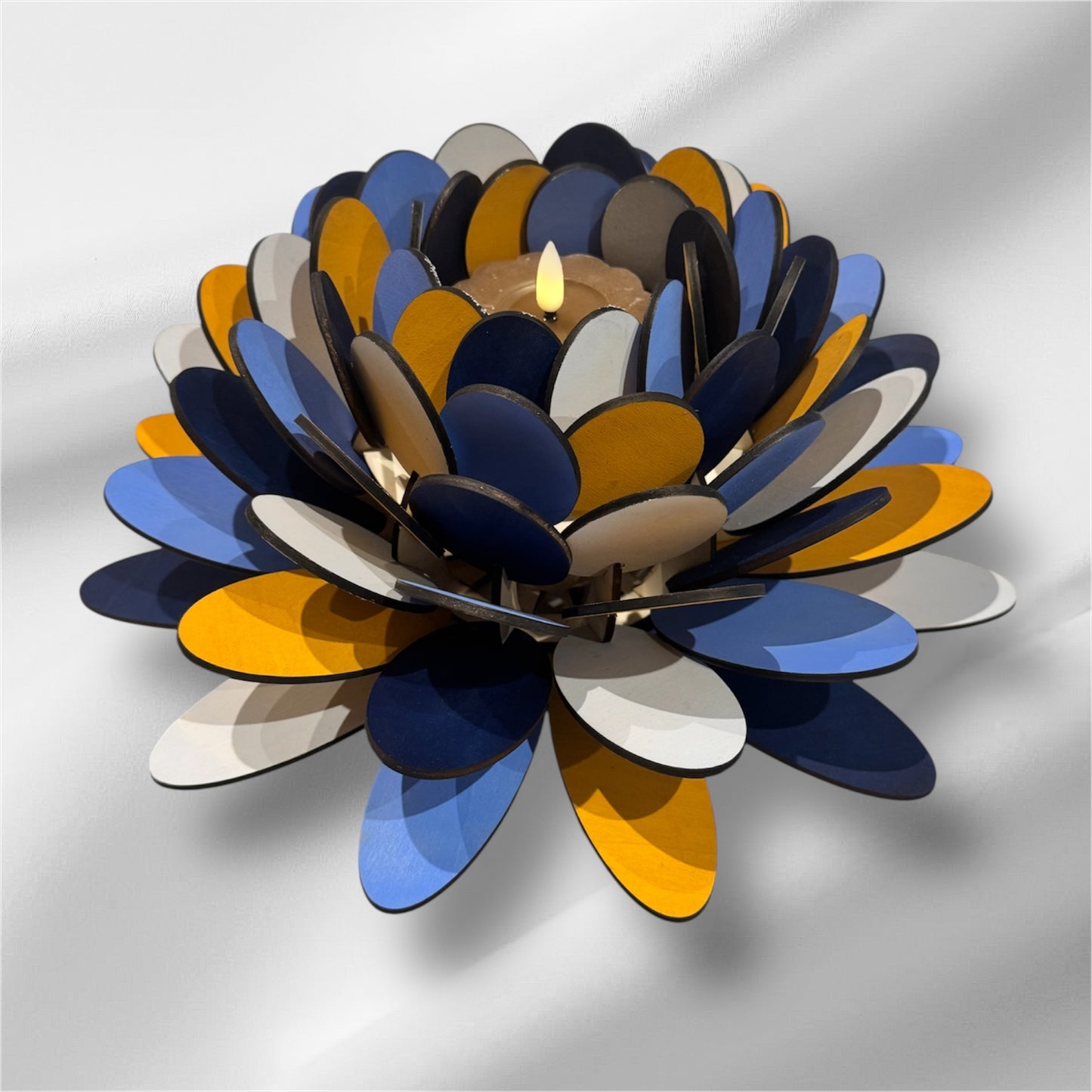 Photophore en Bois Naturel  - Élégance et Chaleur