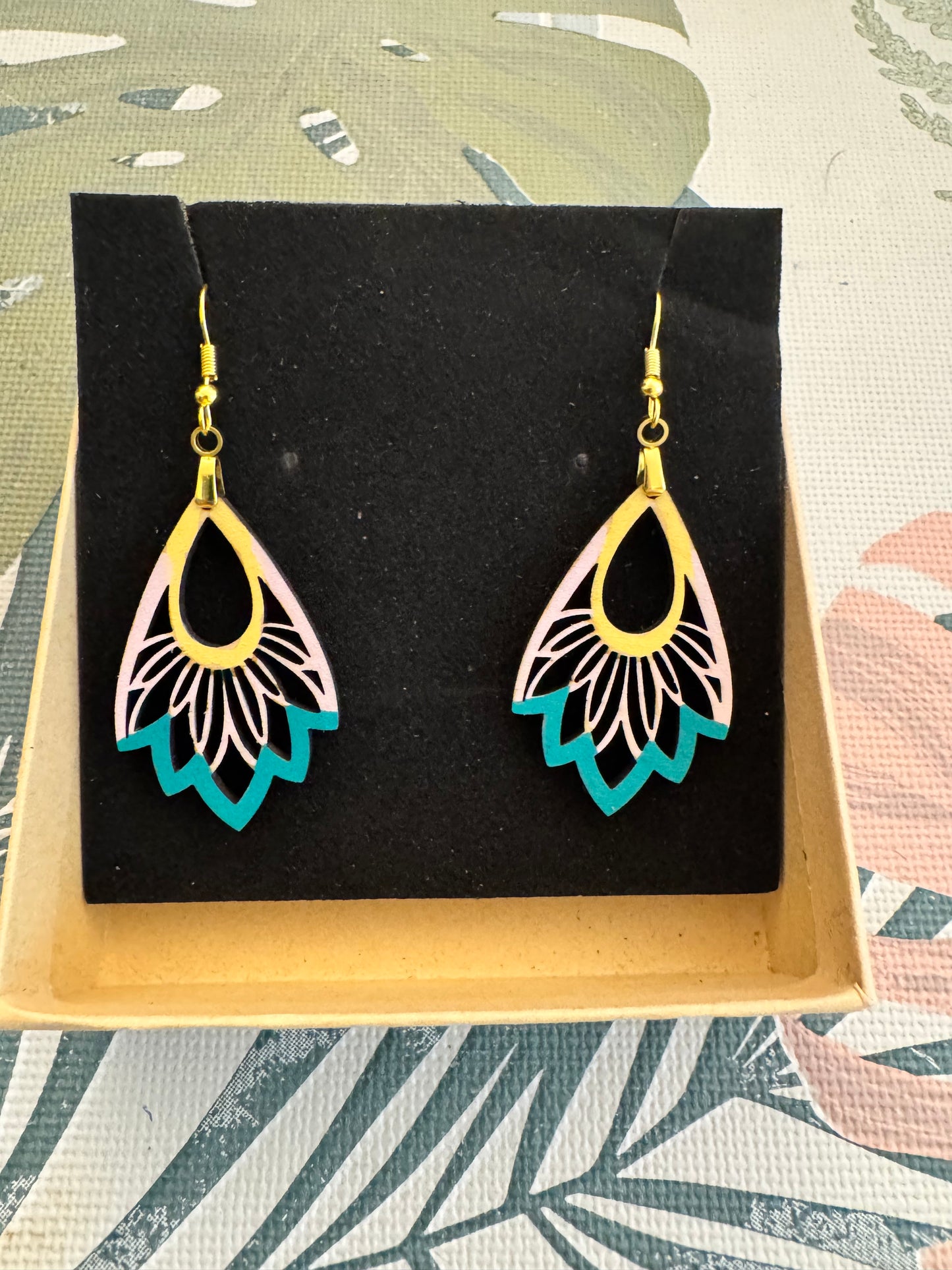 Boucles d'oreilles en Contreplaqué de Peuplier