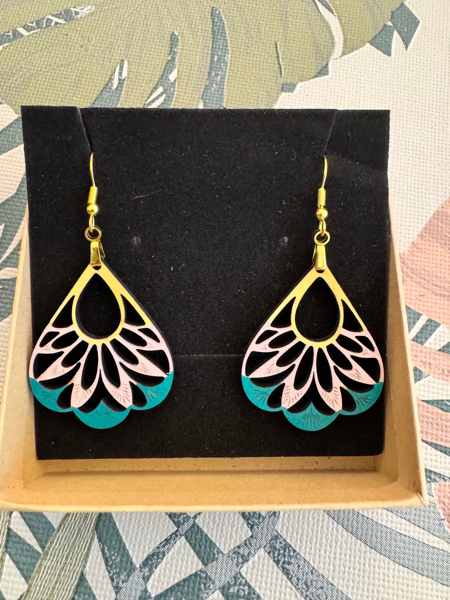 Boucles d'oreilles en Contreplaqué de Peuplier