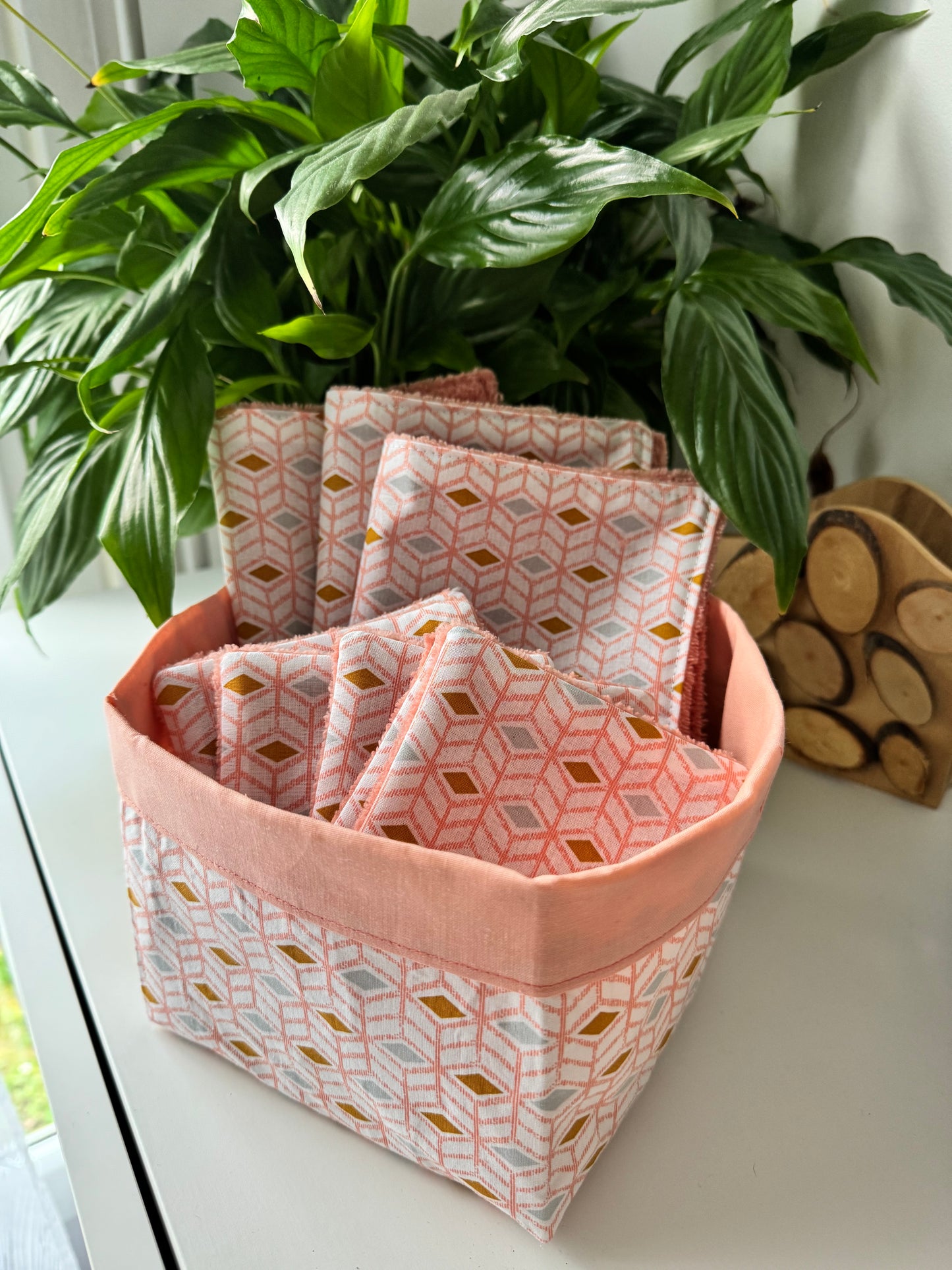 Pack Zéro Déchet : Panier & Cotons Démaquillants Lavables et serviette