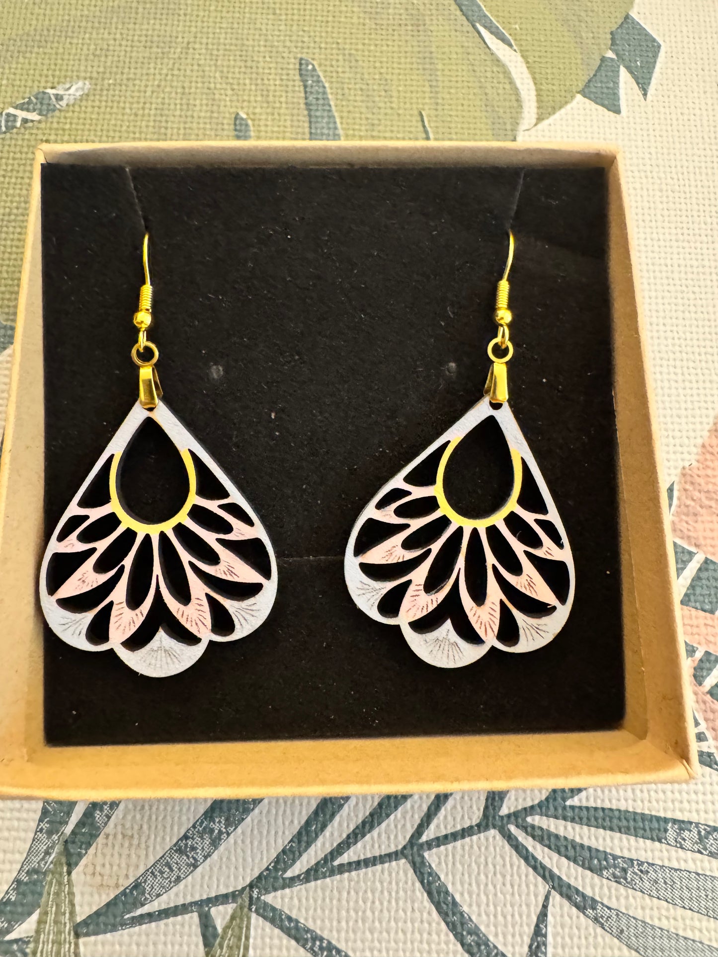 Boucles d'oreilles en Contreplaqué de Peuplier