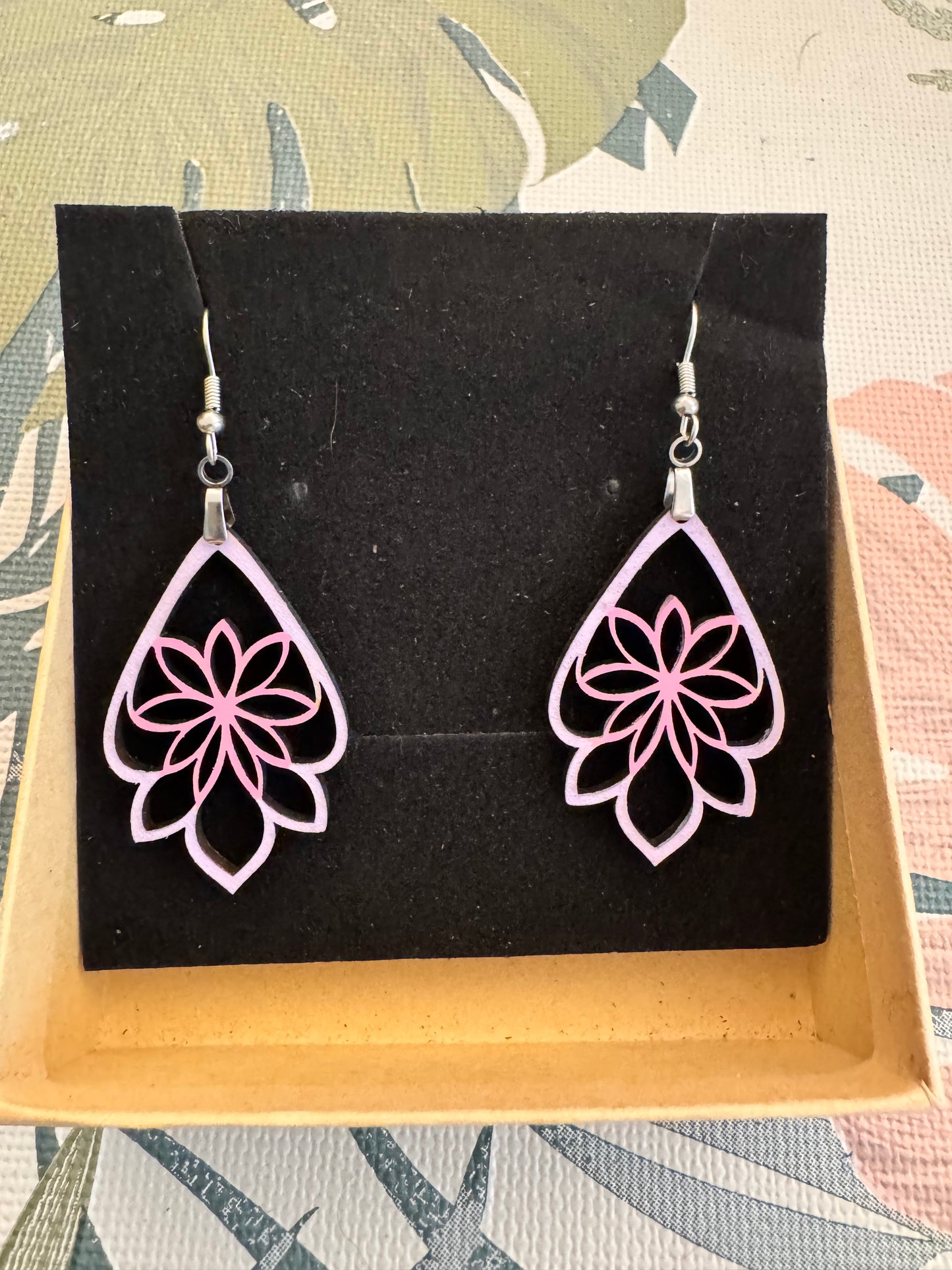 Boucles d'oreilles en Contreplaqué de Peuplier