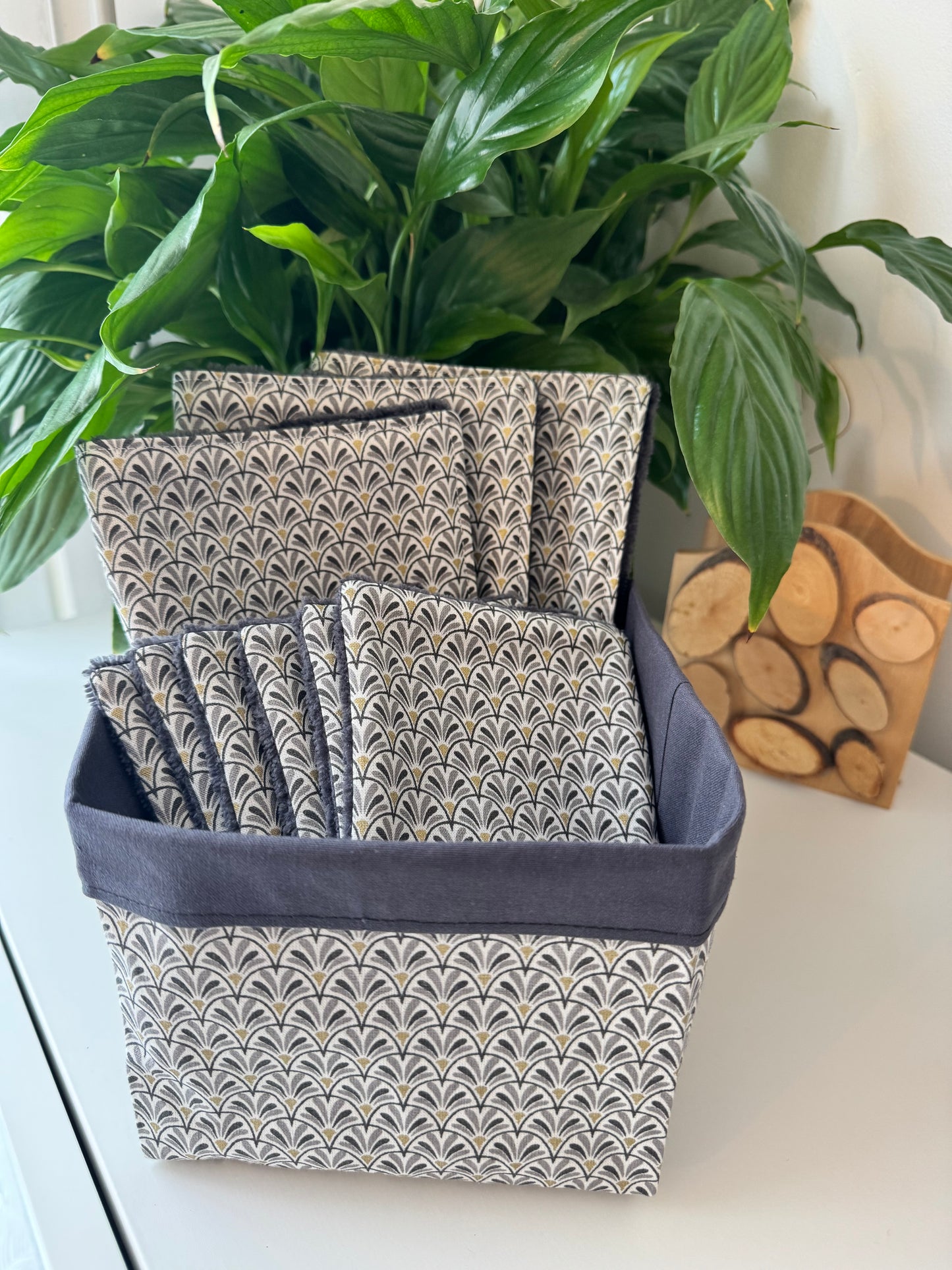 Pack Zéro Déchet : Panier & Cotons Démaquillants Lavables et serviette