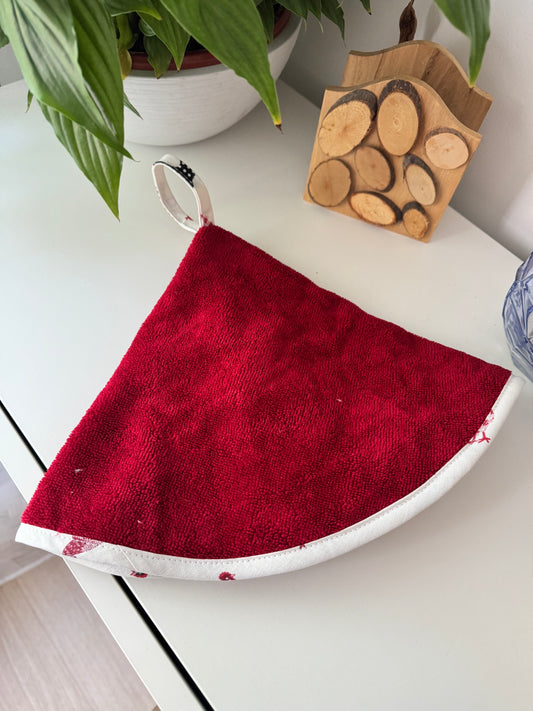 Essuie-Main Rond à Suspendre cocottes – Douceur et Praticité au Quotidien !