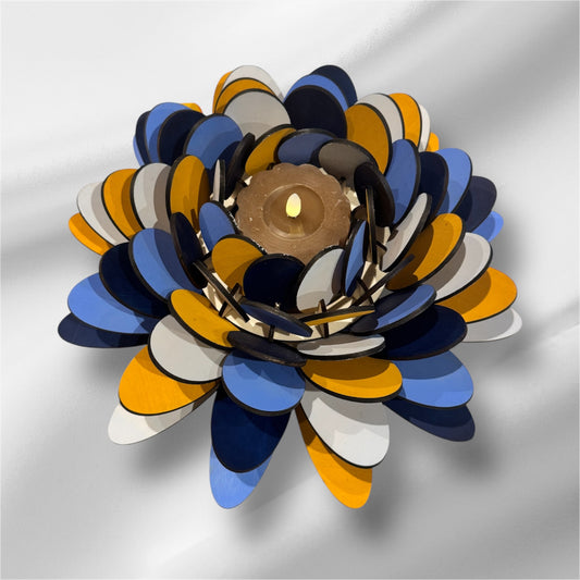 Photophore en Bois Naturel  - Élégance et Chaleur