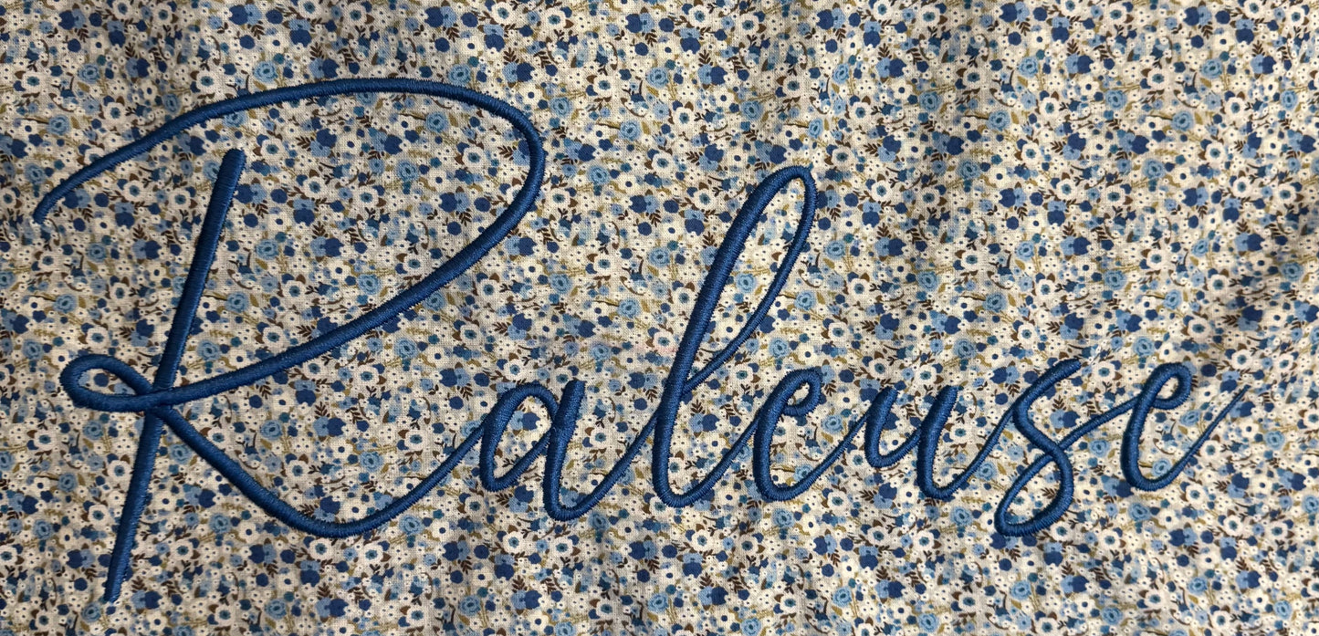 Cabas en coton brodé