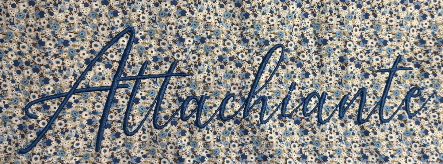 Cabas en coton brodé