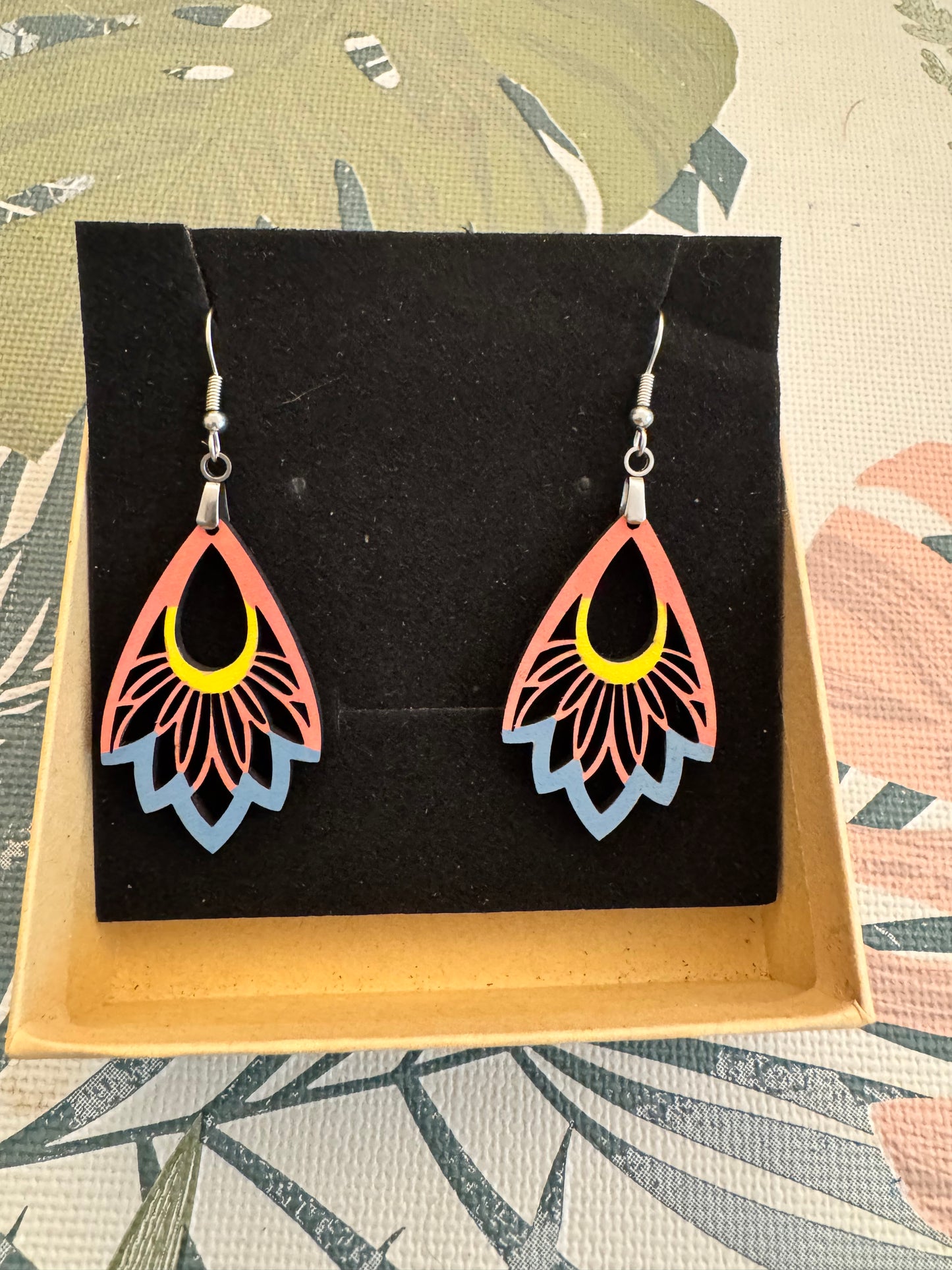 Boucles d'oreilles en Contreplaqué de Peuplier