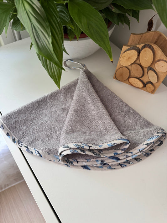 Essuie-Main Rond à Suspendre sardines – Douceur et Praticité au Quotidien !