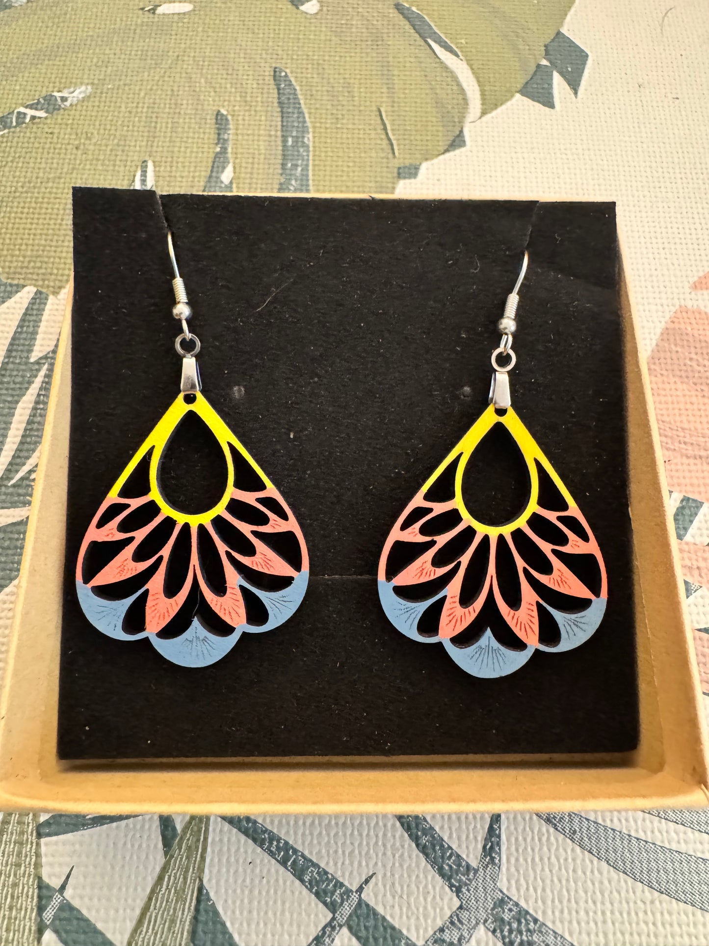 Boucles d'oreilles en Contreplaqué de Peuplier