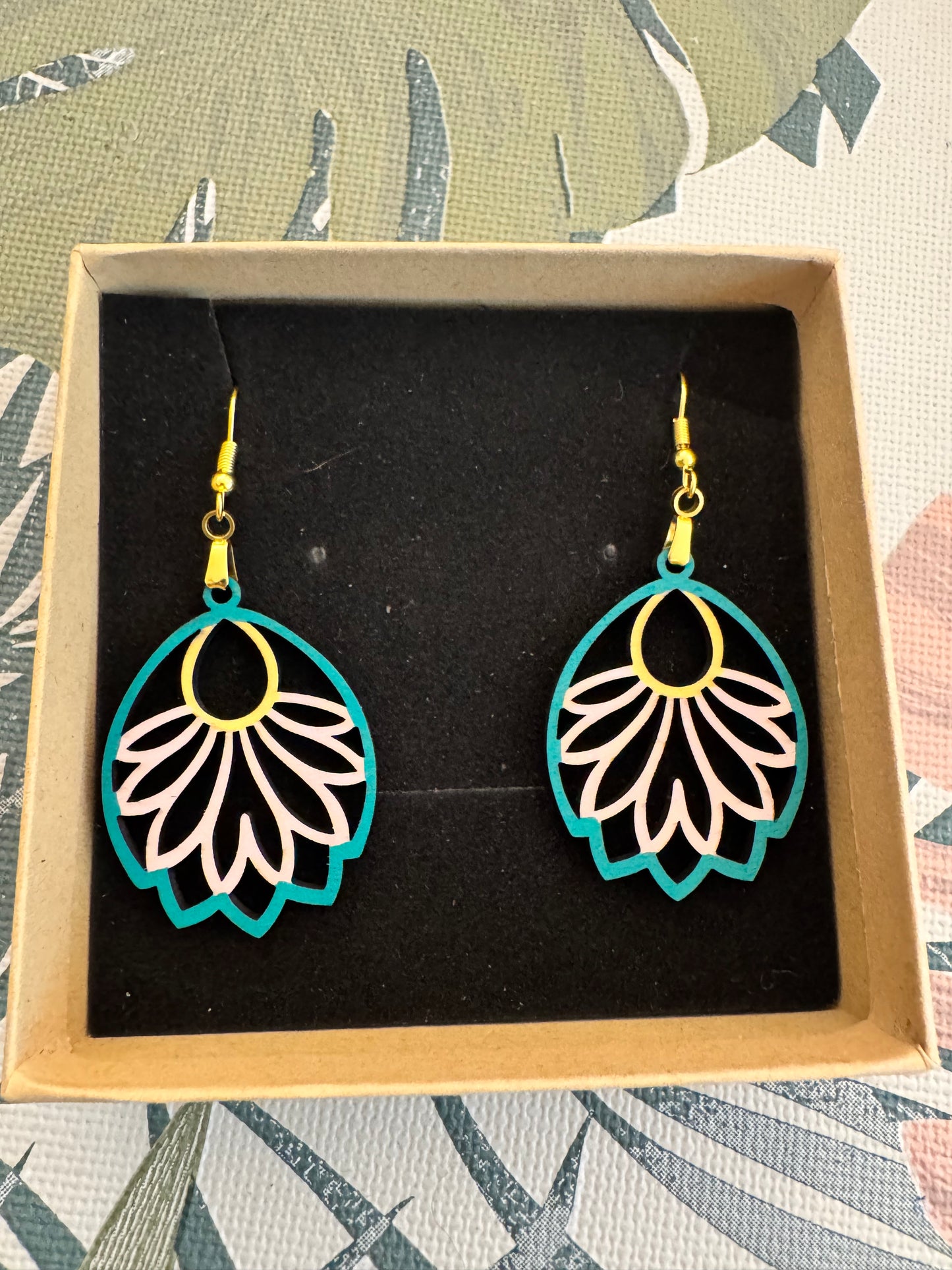 Boucles d'oreilles en Contreplaqué de Peuplier