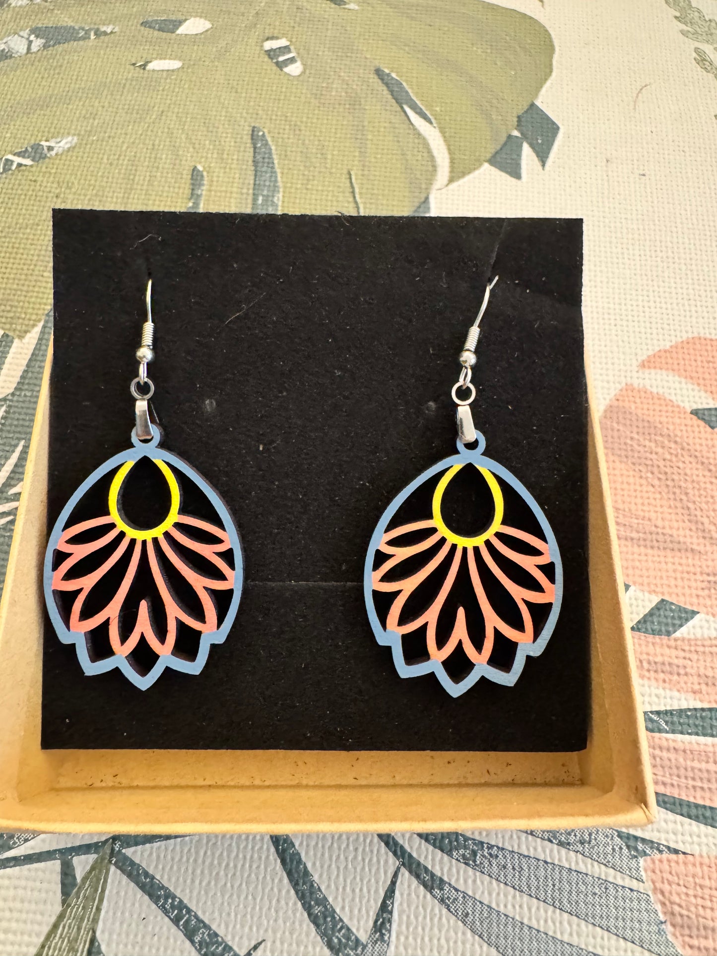 Boucles d'oreilles en Contreplaqué de Peuplier