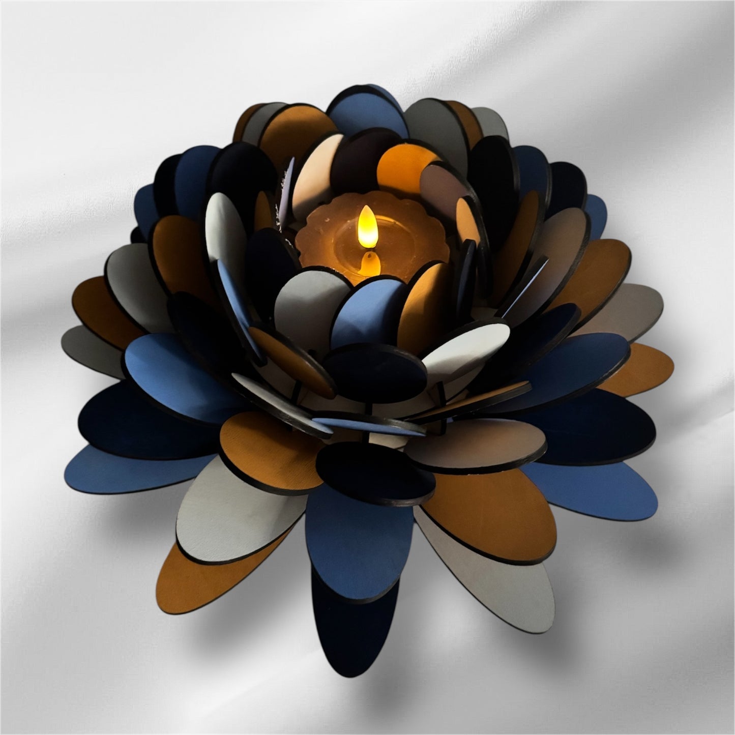 Photophore en Bois Naturel  - Élégance et Chaleur