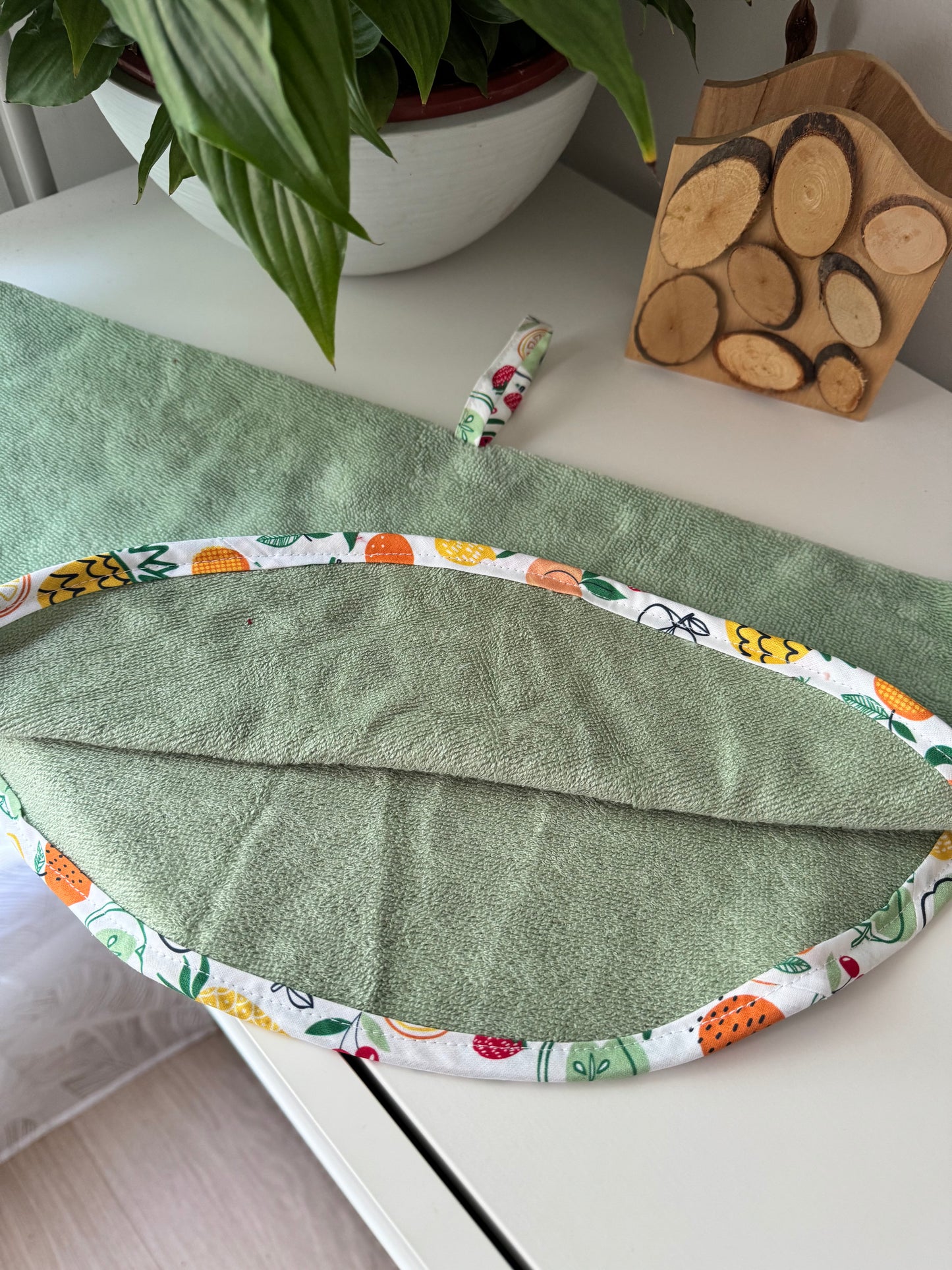 Essuie-Main Rond à Suspendre fruits – Douceur et Praticité au Quotidien !