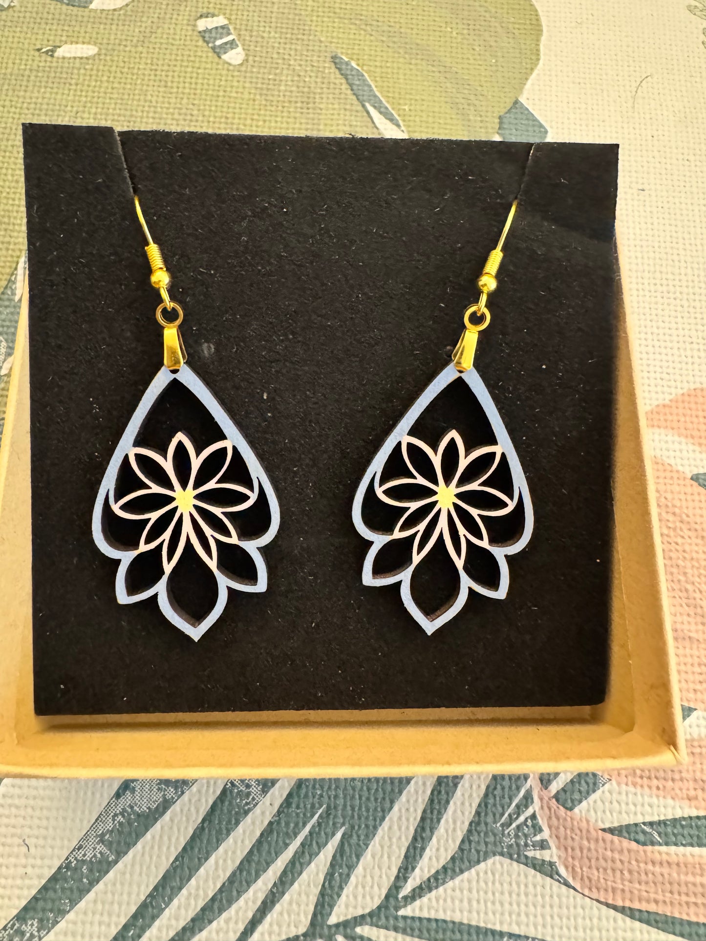 Boucles d'oreilles en Contreplaqué de Peuplier