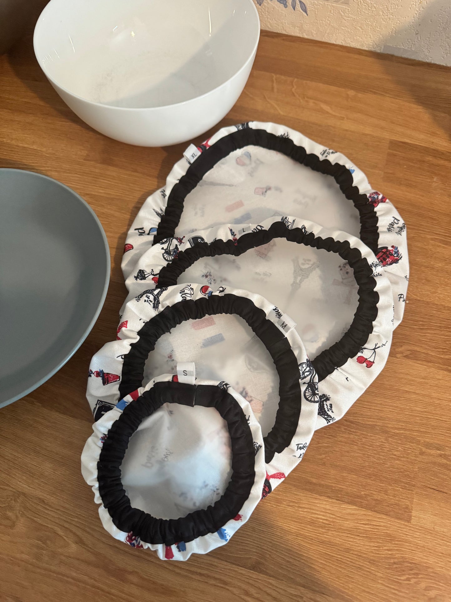 Lot de 4 Couvre-plats réutilisable – Alternative écologique au film plastique Paris