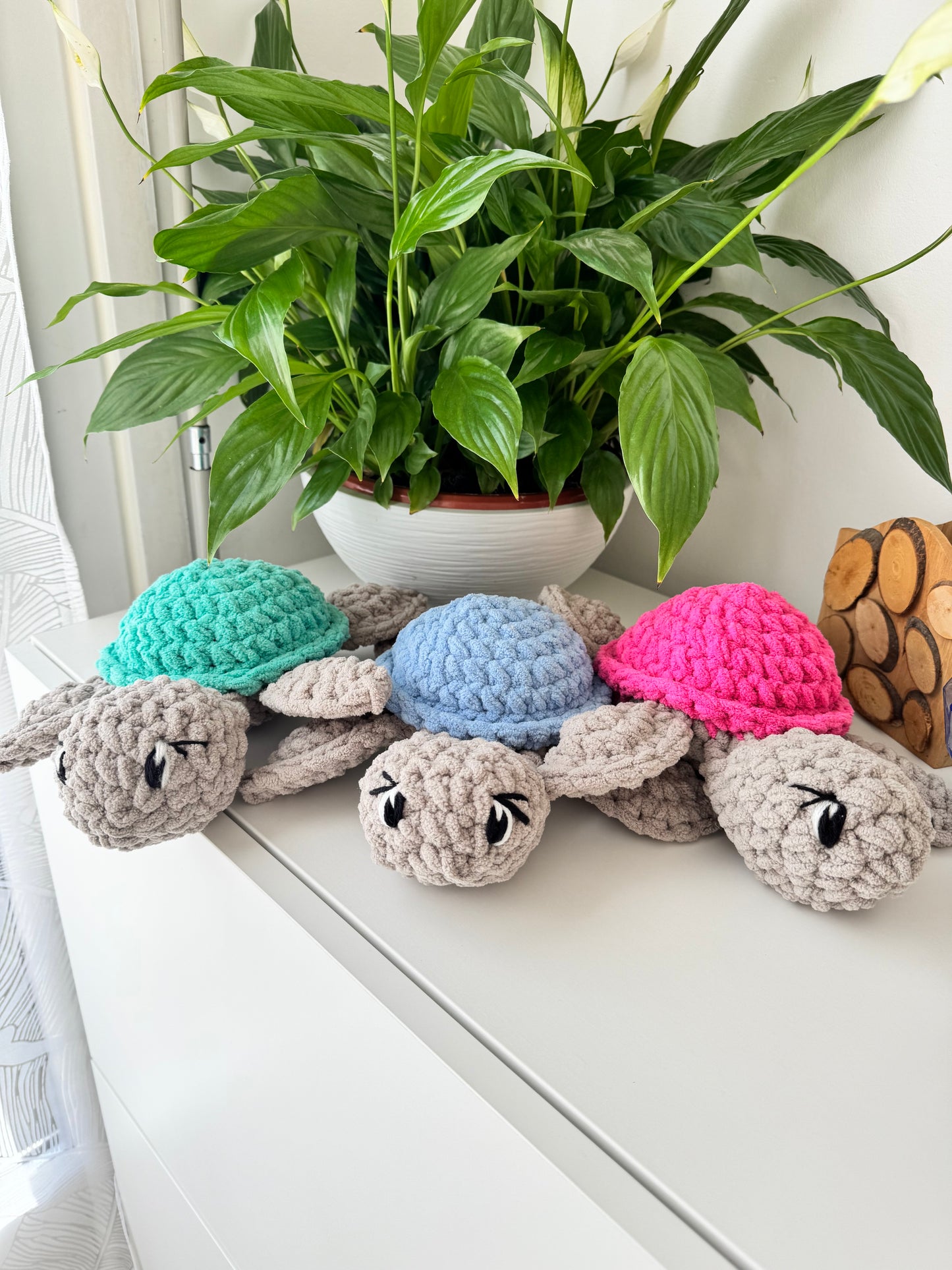 Peluche Tortue au Crochet – Fait Main, Douce & Réconfortante