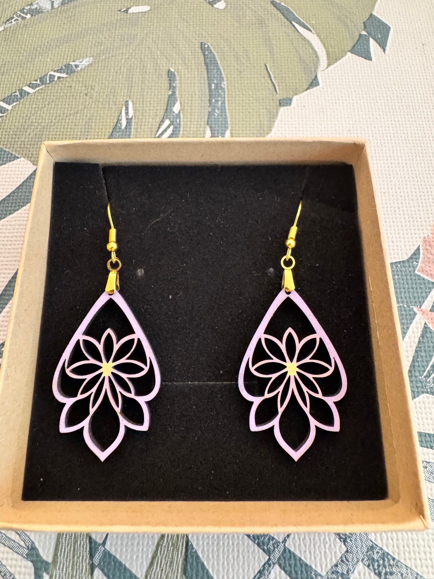 Boucles d'oreilles en Contreplaqué de Peuplier