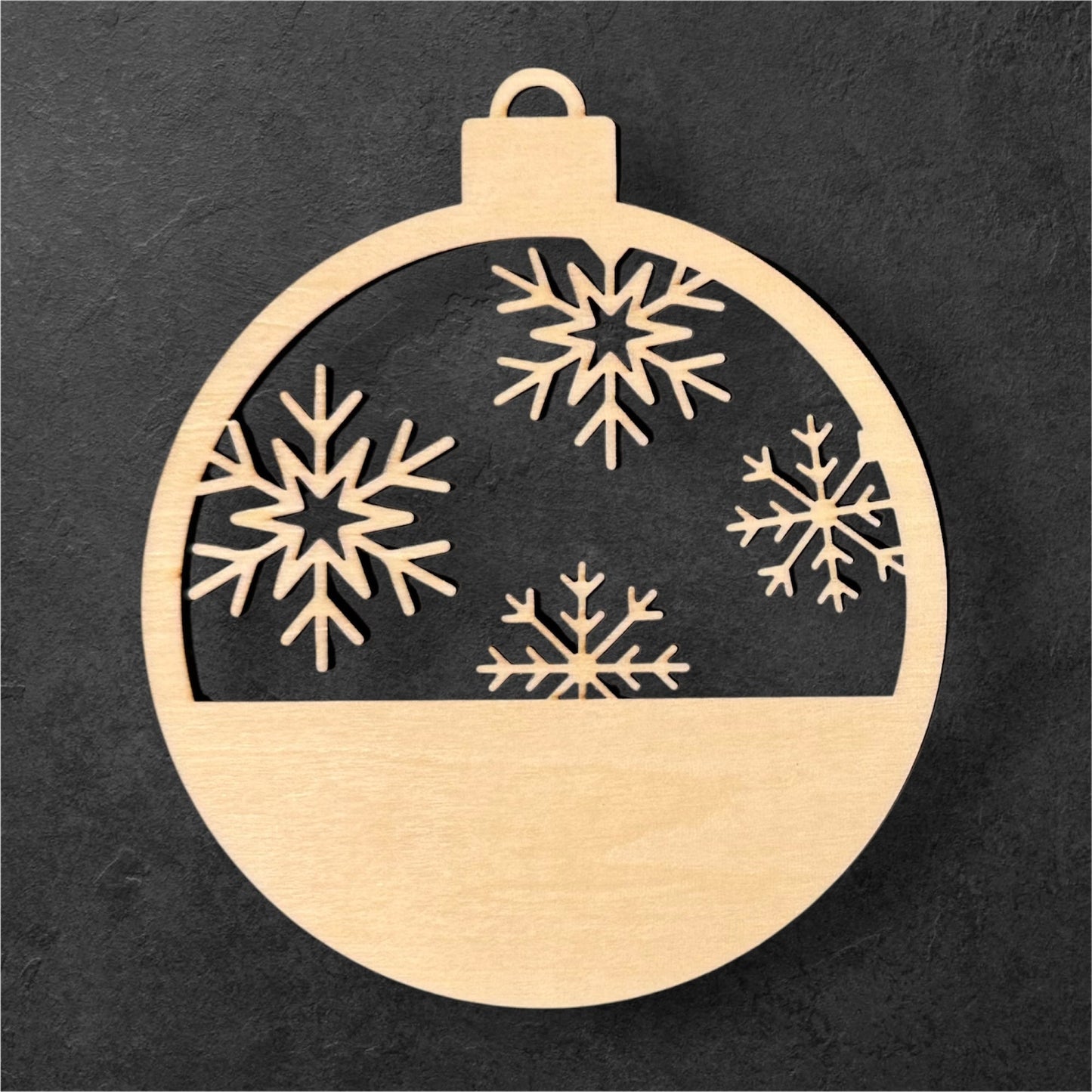 Boules de Noël personnalisées en bois modèle 2 - GreenbyMilie