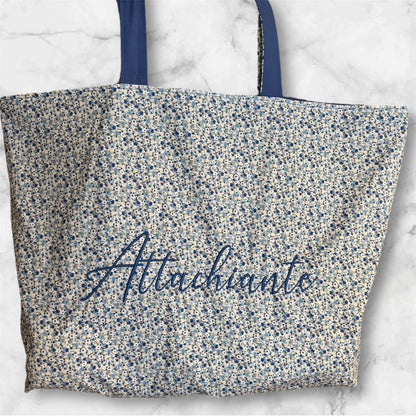 Cabas en coton brodé