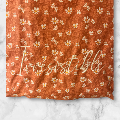 Cabas en coton brodé Irrésistible