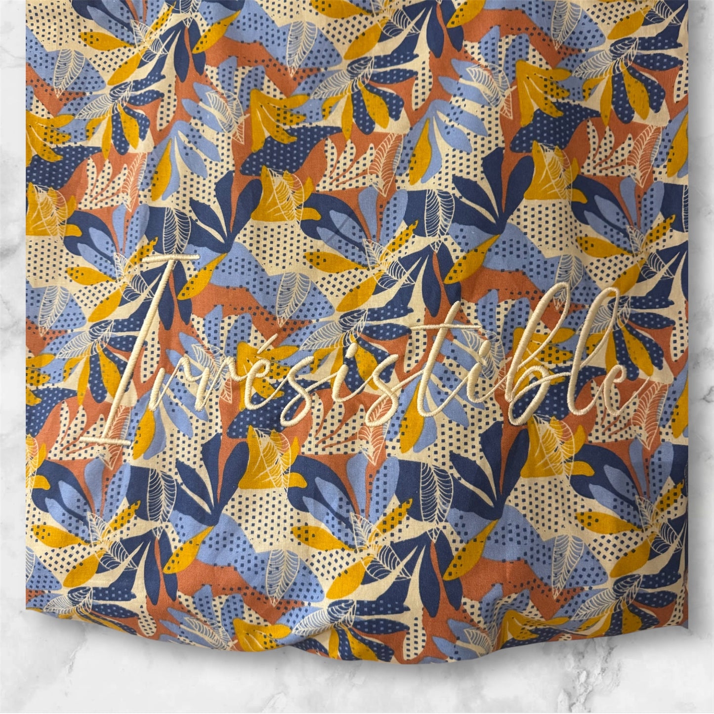 Cabas en coton brodé Irrésistible