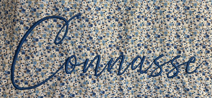 Cabas en coton brodé