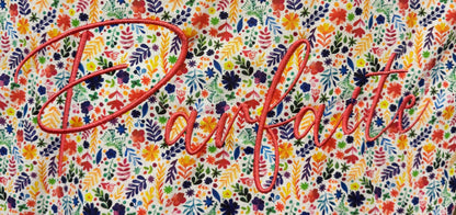 Cabas en coton brodé