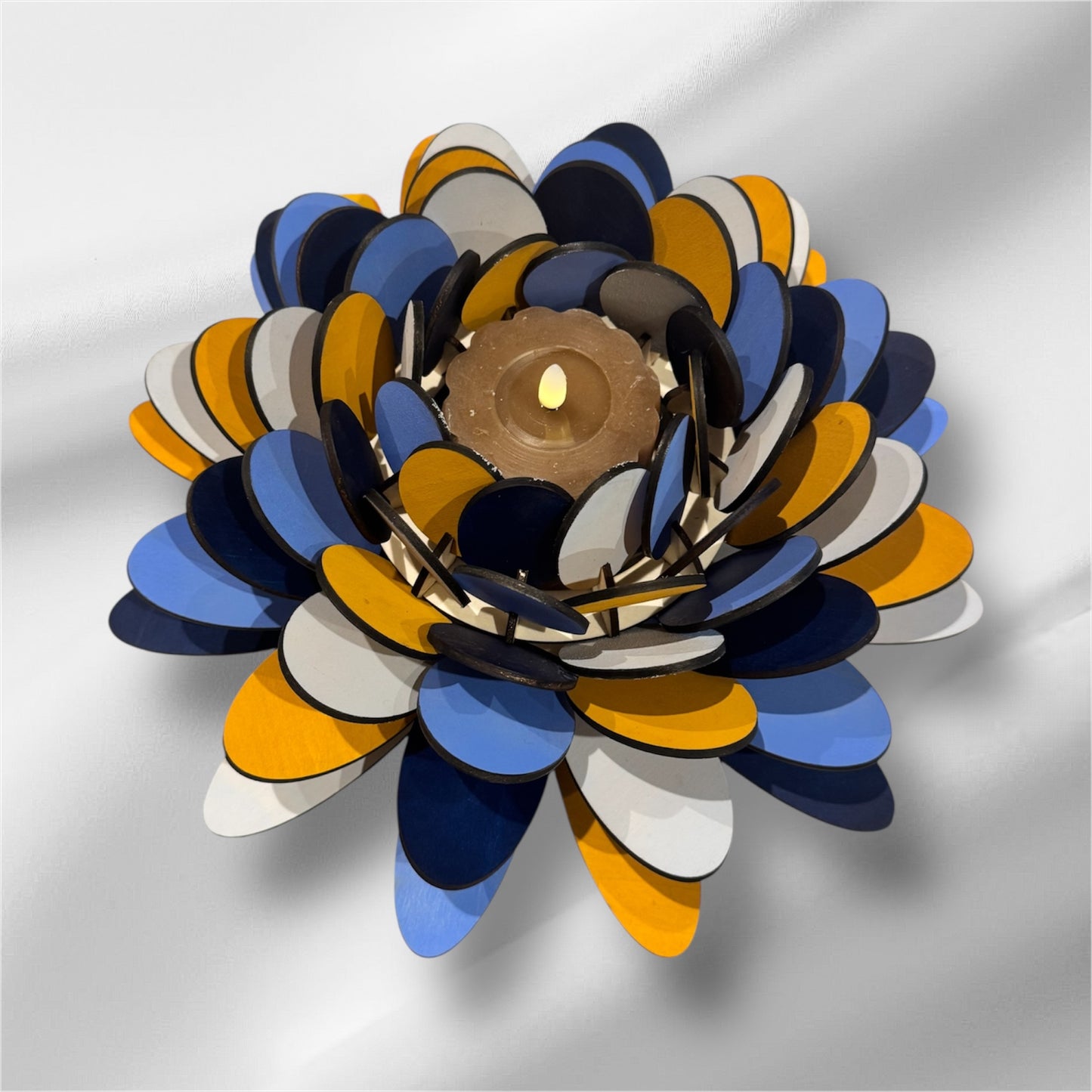 Photophore en Bois Naturel  - Élégance et Chaleur