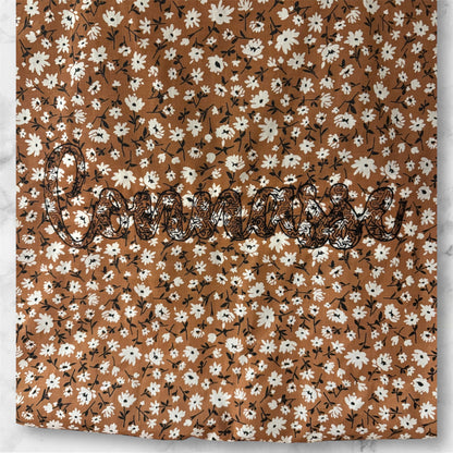 Cabas en coton brodé Connasse