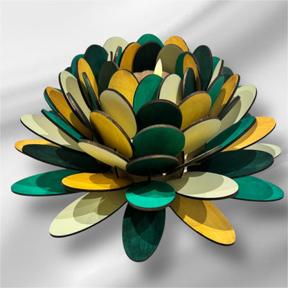 Photophore en Bois Naturel  - Élégance et Chaleur