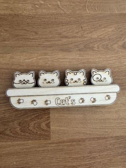 Magnets en bois – Décoration personnalisée