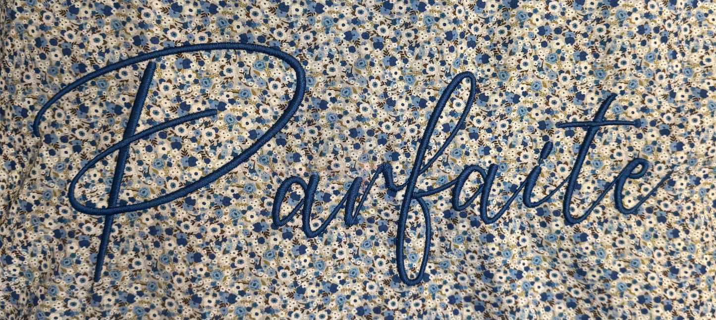 Cabas en coton brodé