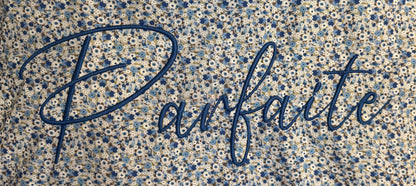 Cabas en coton brodé