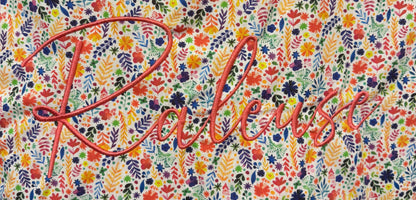 Cabas en coton brodé