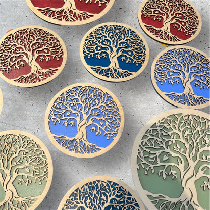 Arbre de vie en bois personnalisé – Cadeau familial unique - GreenbyMilie