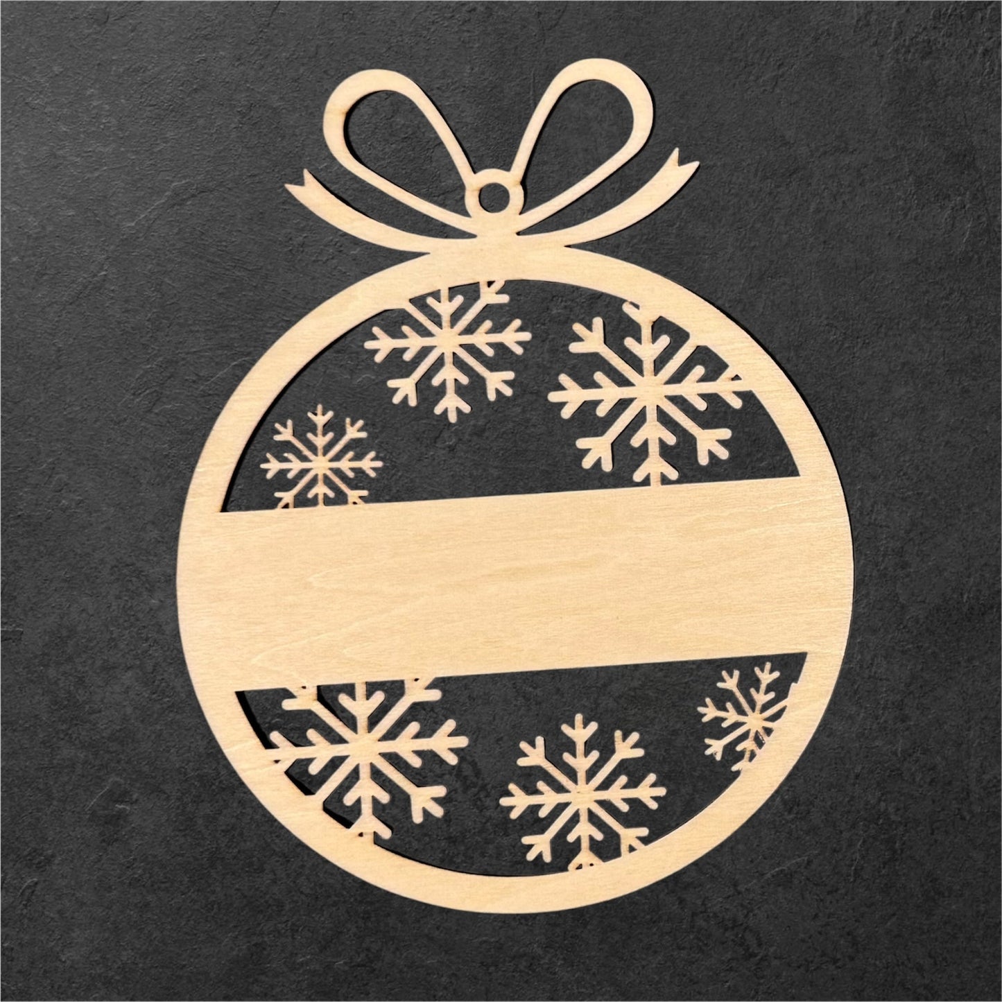 Boules de Noël personnalisées en bois modèle 1 - GreenbyMilie