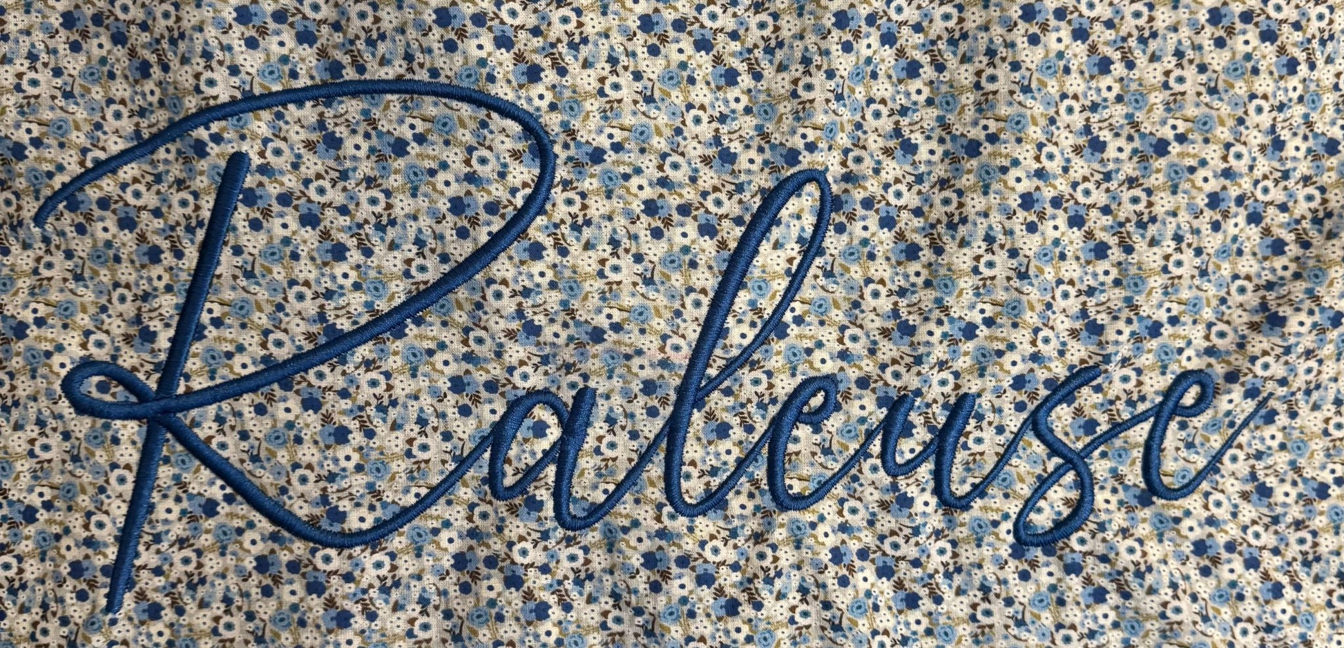 Cabas en coton brodé Raleuse - GreenbyMilie