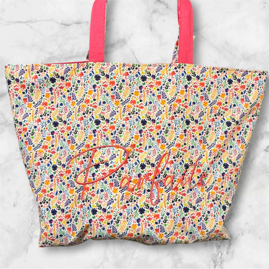 Cabas en coton brodé Parfaite - GreenbyMilie