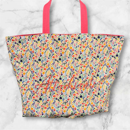 Cabas en coton brodé Attachiante - GreenbyMilie