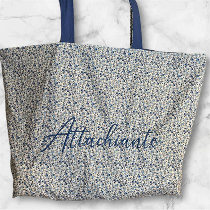 Cabas en coton brodé Attachiante - GreenbyMilie