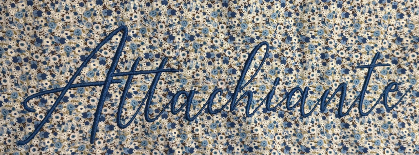 Cabas en coton brodé Attachiante - GreenbyMilie