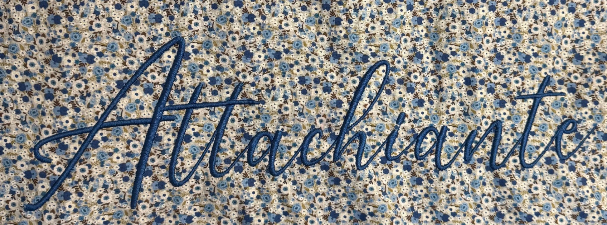 Cabas en coton brodé Attachiante - GreenbyMilie