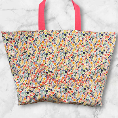 Cabas en coton brodé Boudeuse - GreenbyMilie