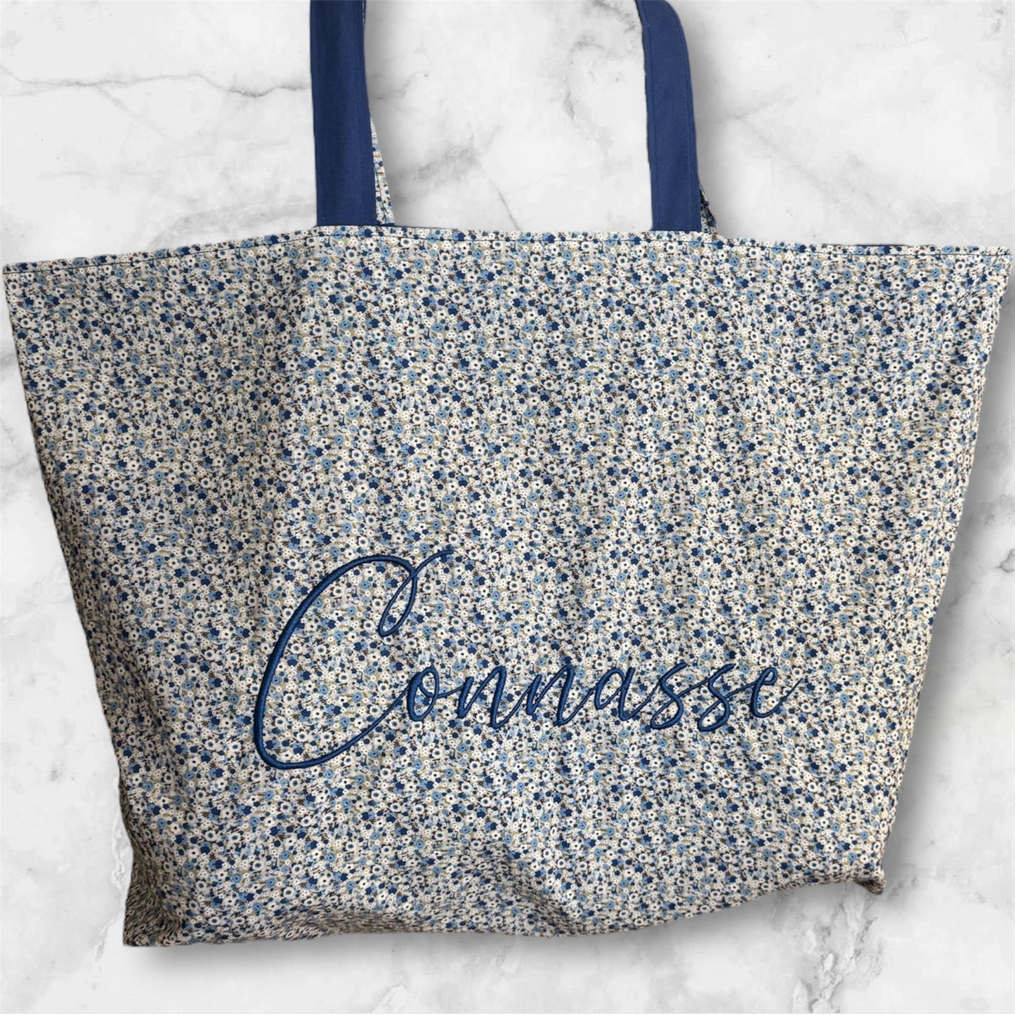 Cabas en coton brodé Connasse - GreenbyMilie