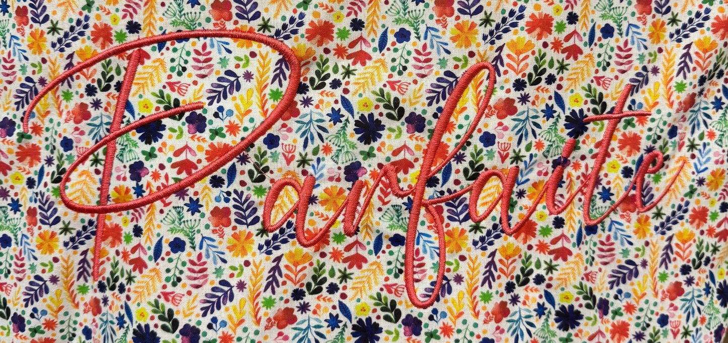 Cabas en coton brodé Parfaite - GreenbyMilie