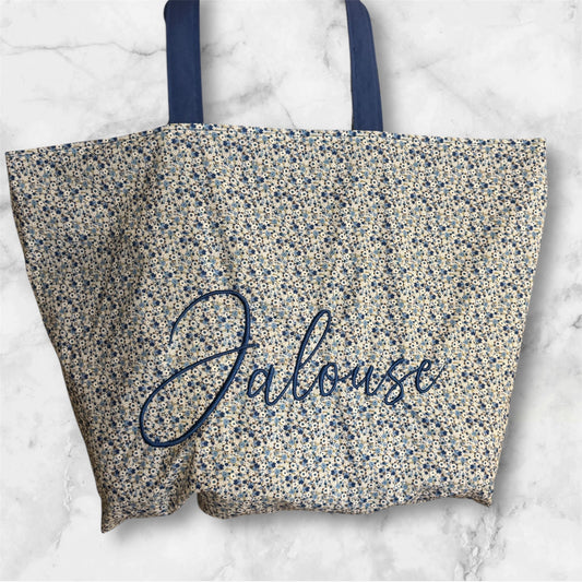 Cabas en coton brodé Jalouse - GreenbyMilie