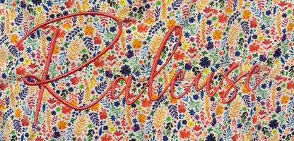 Cabas en coton brodé Raleuse - GreenbyMilie