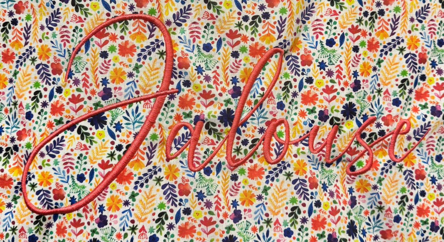 Cabas en coton brodé Jalouse - GreenbyMilie