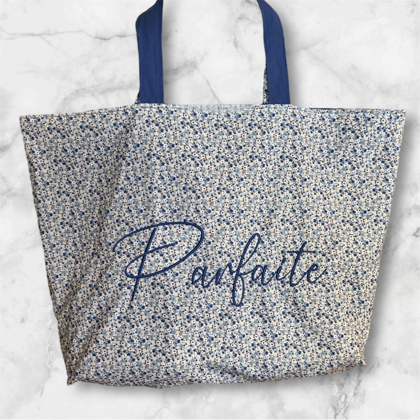 Cabas en coton brodé Parfaite - GreenbyMilie